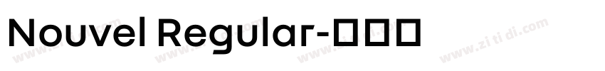 Nouvel Regular字体转换